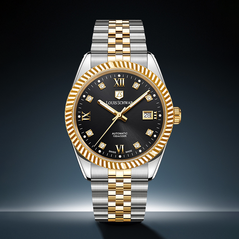 45° Le Mirage Series|Ink Black Two-Tone Gold