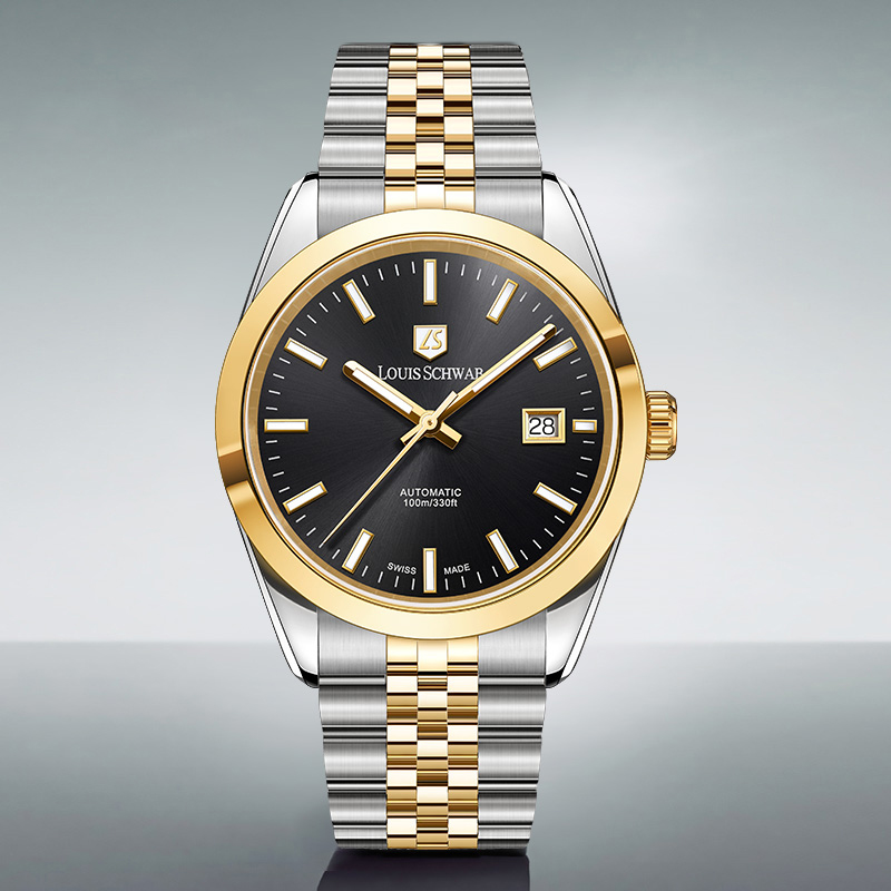LEVTOI Series|Ink Black Two-Tone Gold