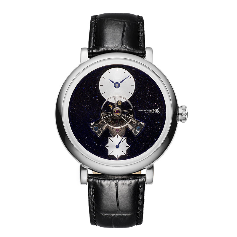 Shanghai Sky Dome 40mm Watch - Starry Dial Silver