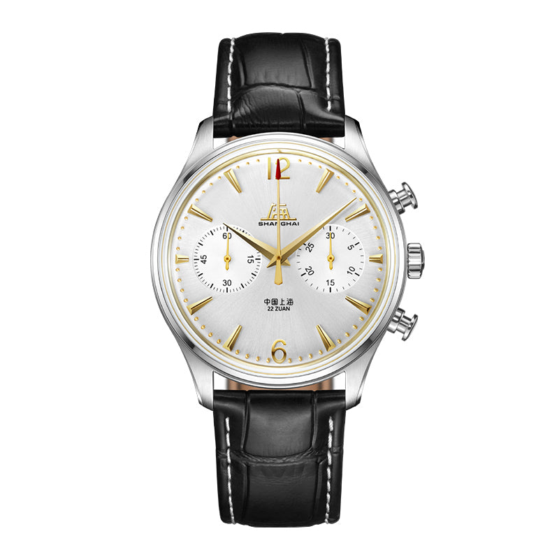 Shanghai Pioneer 39mm Watch - Chronograph Golden (Special Edition)
