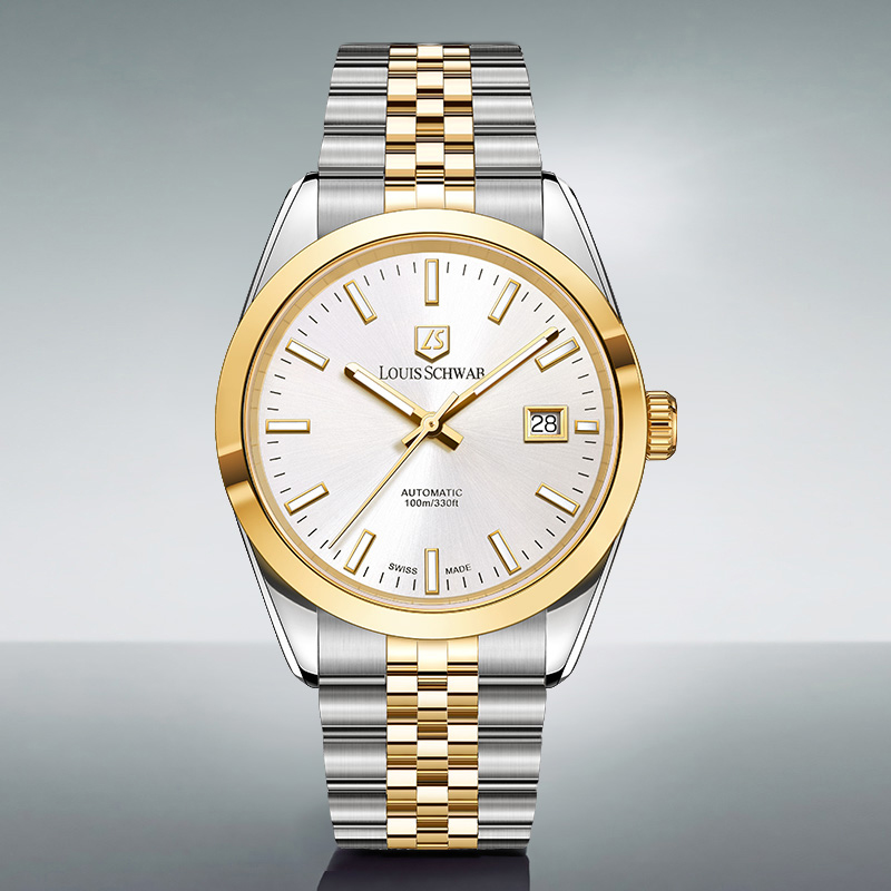LEVTOI Series|Snowflake White Two-Tone Gold