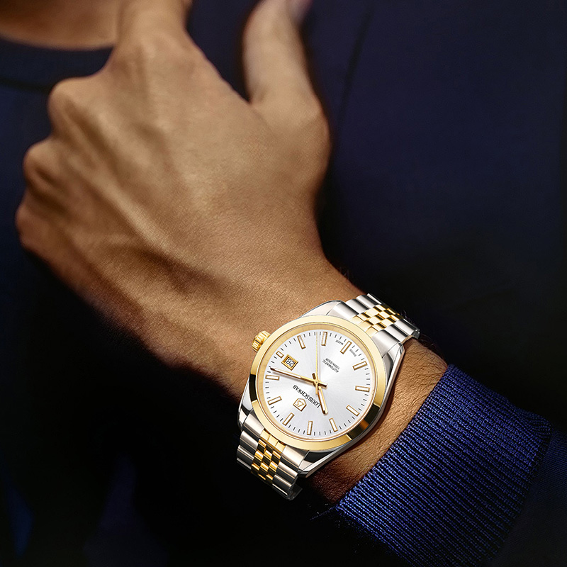 LEVTOI Series|Snowflake White Two-Tone Gold