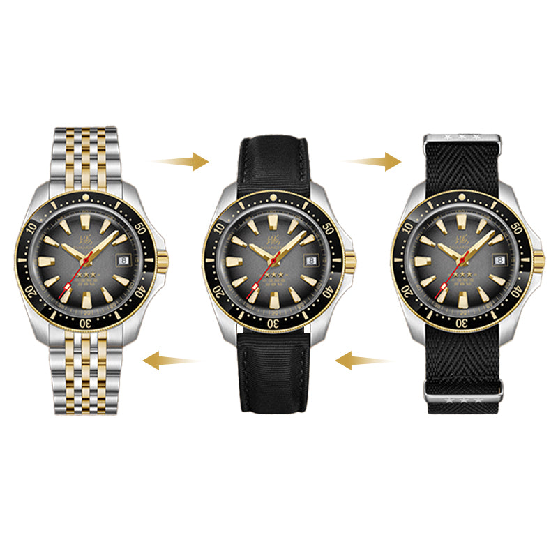 Shanghai Commander 39mm Dive Watch - Black Dial