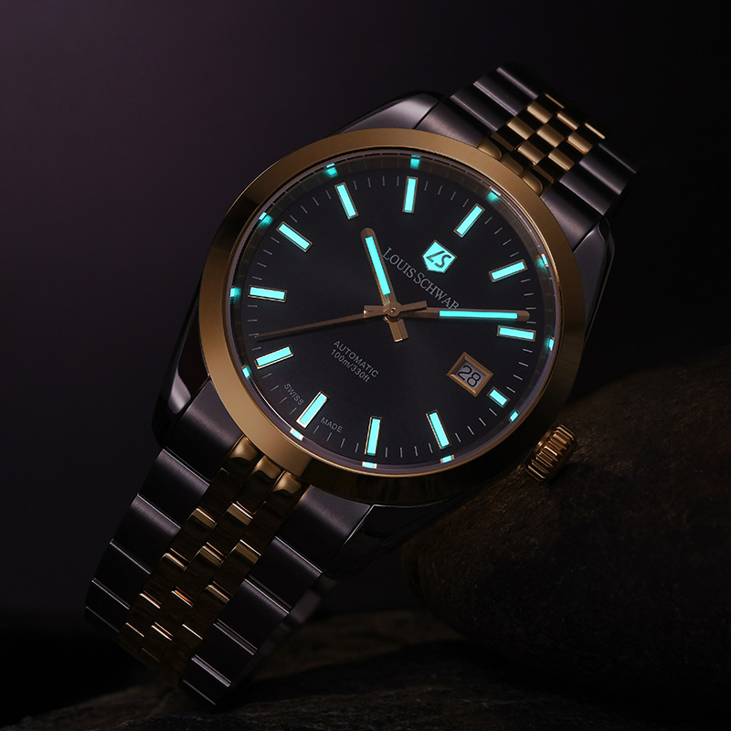LEVTOI Series|Ink Black Two-Tone Gold