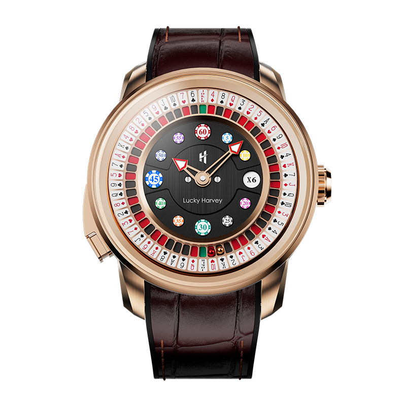 Lucky Harvey Casino Series Poker Roulette Automatic Watch