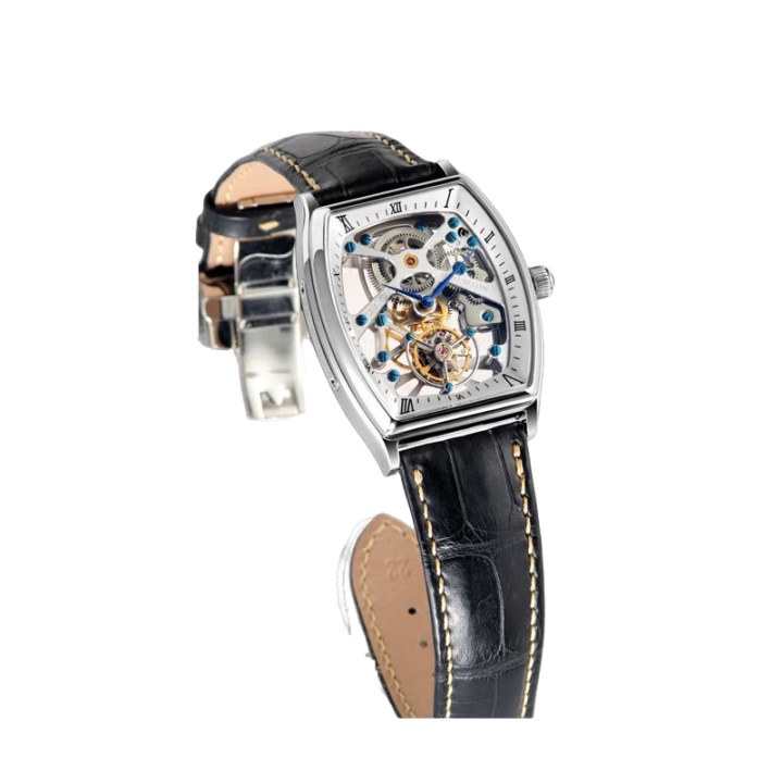 Seagull Center Axis Tourbillon Watch Barrel Skeleton 41mm