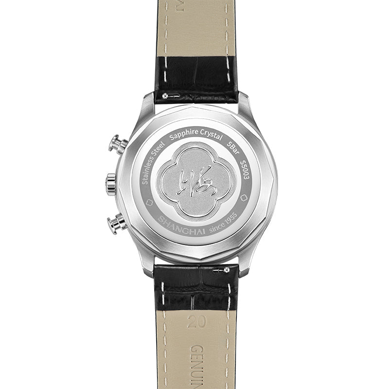 Shanghai Pioneer 39mm Watch - Chronograph Silver (Special Edition)