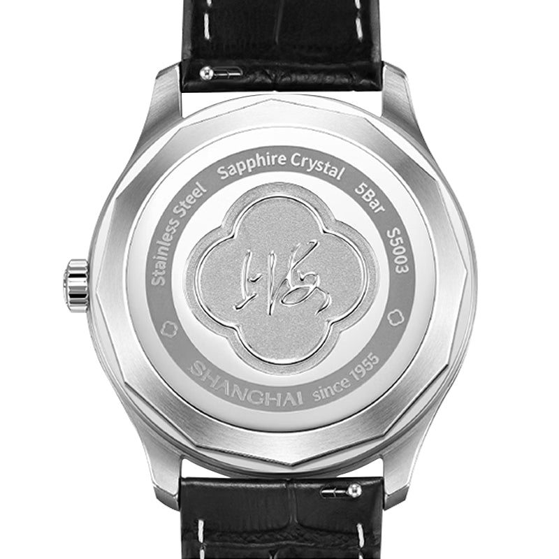 Shanghai Pioneer 39mm Watch - Moonphase Silver (Special Edition)