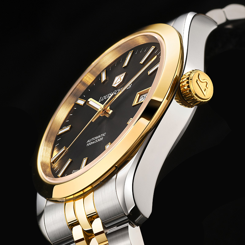 LEVTOI Series|Ink Black Two-Tone Gold