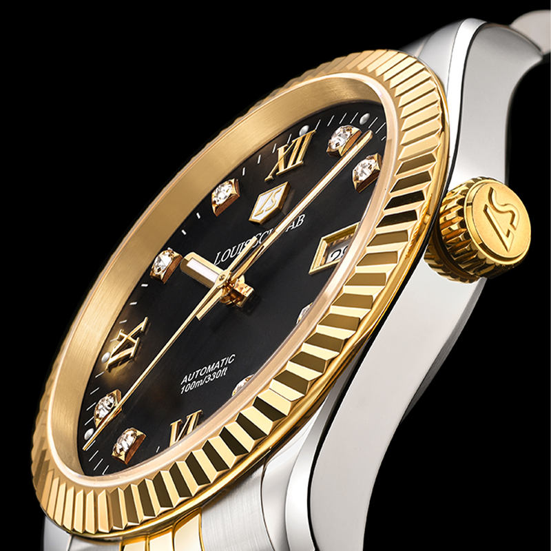 45° Le Mirage Series|Ink Black Two-Tone Gold