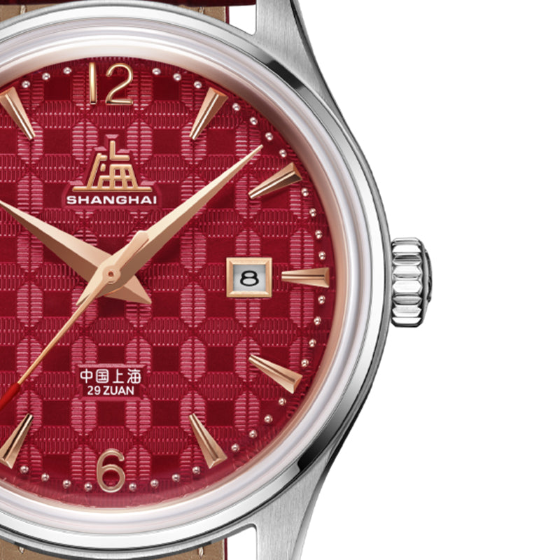 Shanghai Watches-ShanghaiWatch-ShanghaiPioneer39mmWatch-BlossomWhite_SpecialEdition_-BlackBackground