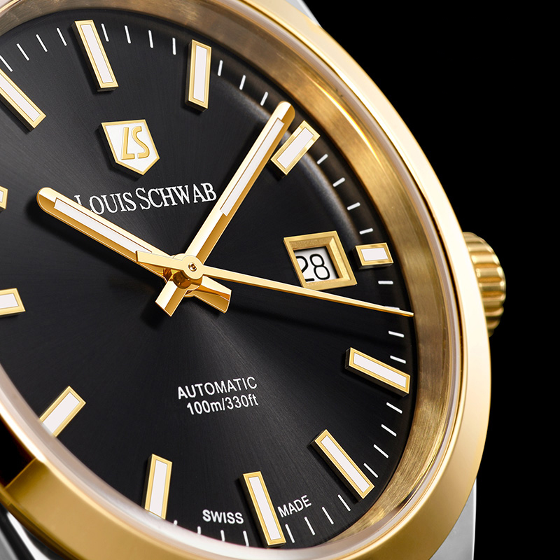 LEVTOI Series|Ink Black Two-Tone Gold