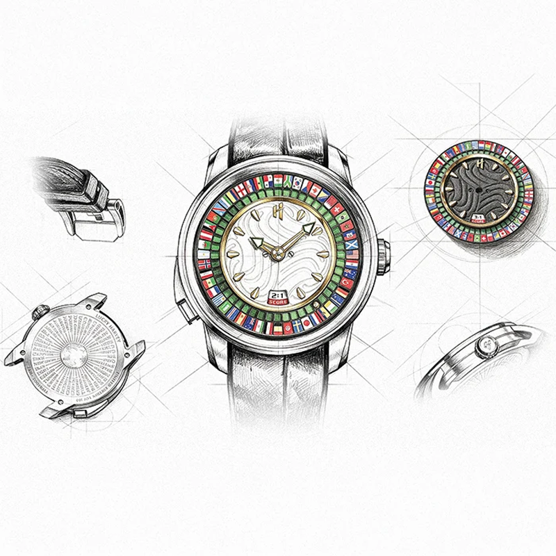 Horology Planet-lucky-harvey-sports-series-world-footballwatch-limited-edition