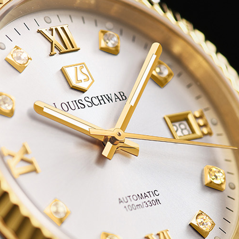 45° Le Mirage Series|Snowflake White Two-Tone Gold