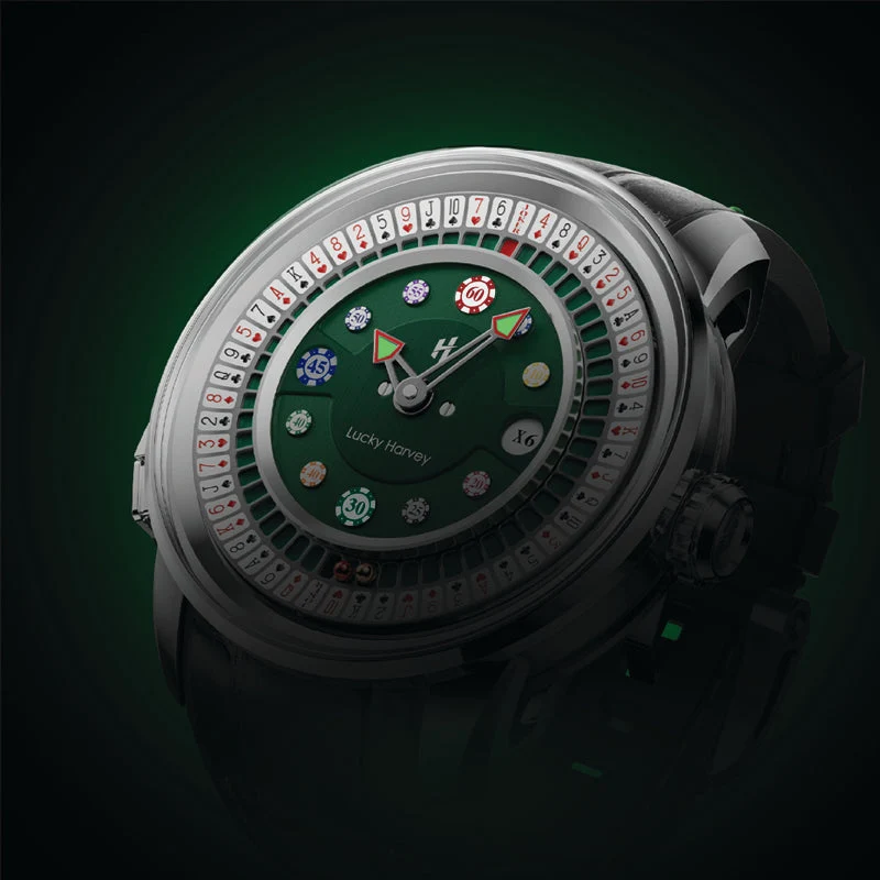 Lucky Harvey Casino Series Poker Roulette Automatic Watch