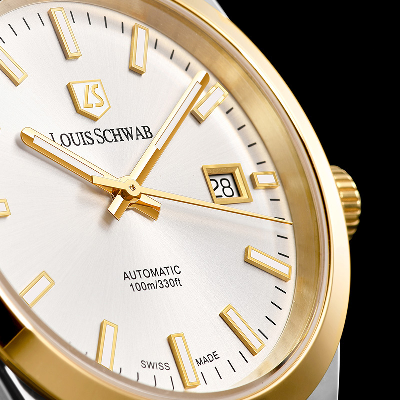 LEVTOI Series|Snowflake White Two-Tone Gold