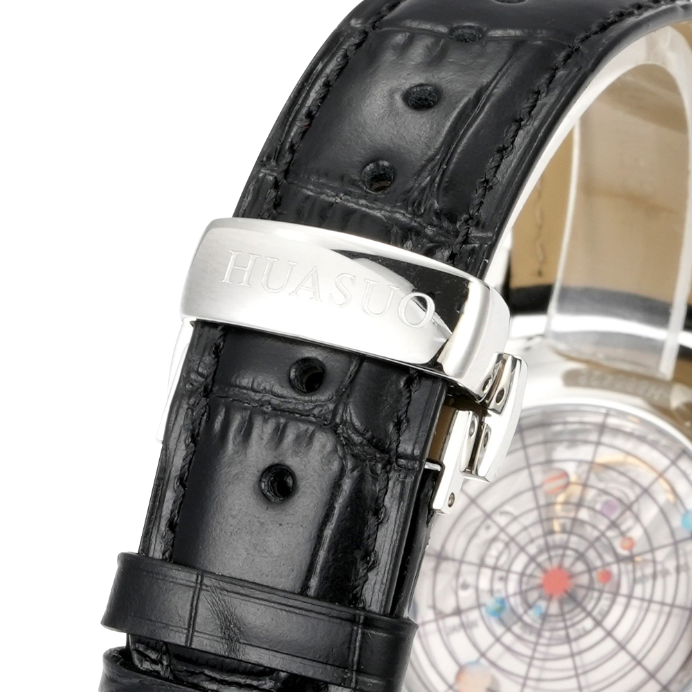 HUASUO Lacquer Moon Phase Watch