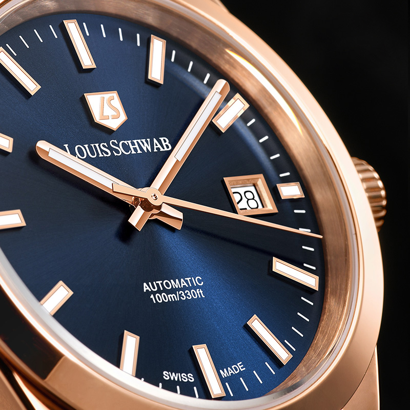 LEVTOI Series|Peak Blue Rose-Gold Tone