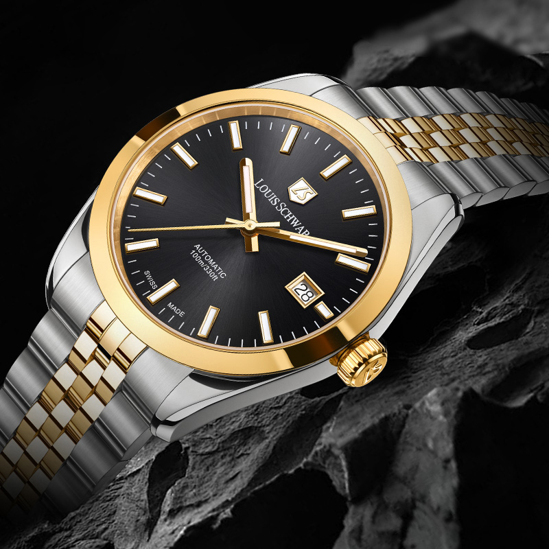 LEVTOI Series|Ink Black Two-Tone Gold