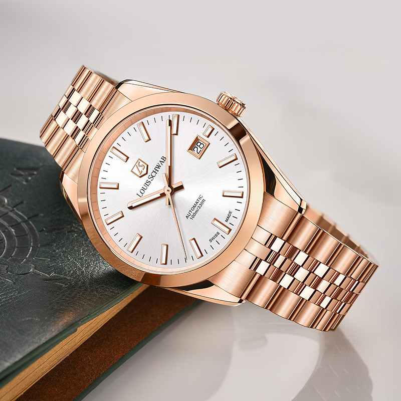 LEVTOI Series|Snowflake White Rose-Gold Tone