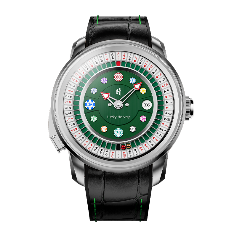 Lucky Harvey Casino Series Poker Roulette Automatic Watch
