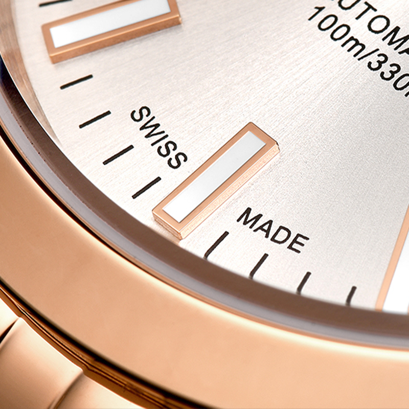 LEVTOI Series|Snowflake White Rose-Gold Tone