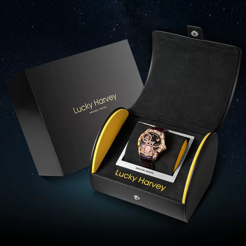 Lucky Harvey Fun Series Silver Owl Automaton Watch