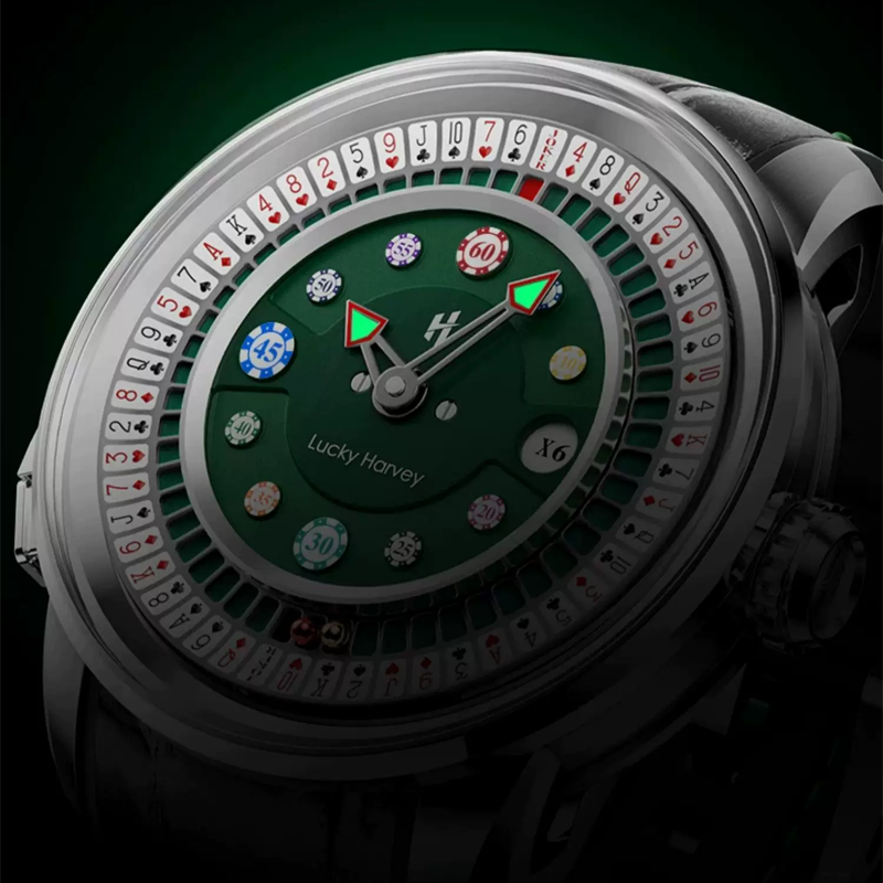 Lucky Harvey Casino Series Poker Roulette Automatic Watch