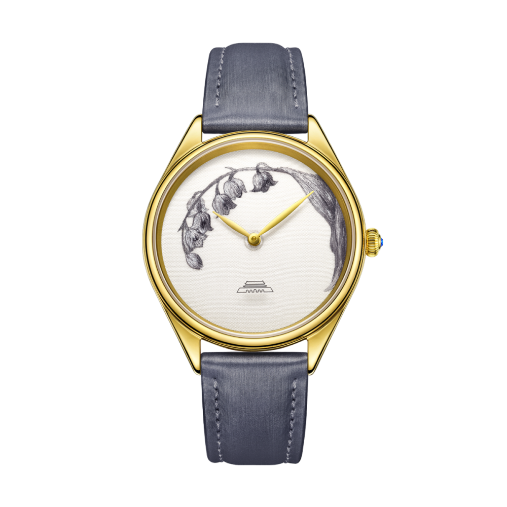 Beijing Suzhou Embroidery Lily of the Valley Watch 38mm
