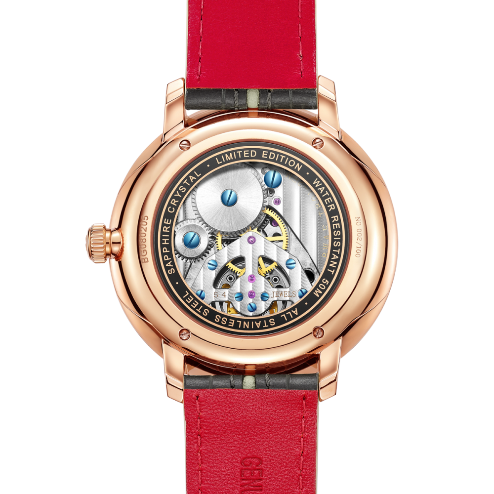 Beijing Mortise and Tenon Structure Tourbillon Watch 44mm