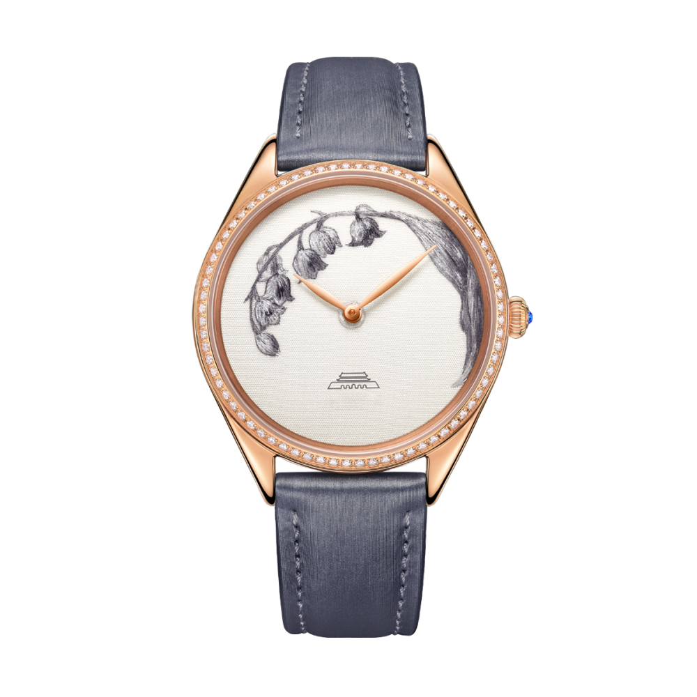 Beijing Suzhou Embroidery Lily of the Valley Watch 38mm