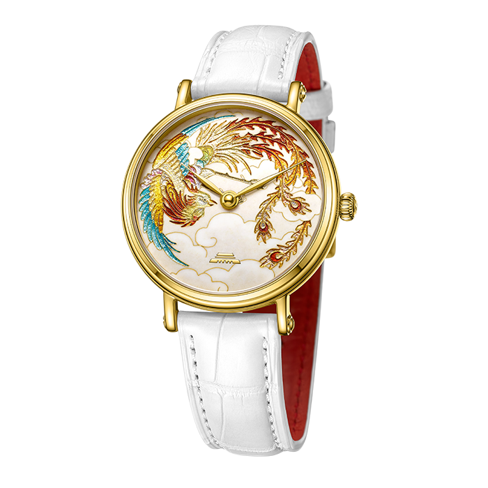 Beijing Enamel Dragon and Phoenix Watch 40mm