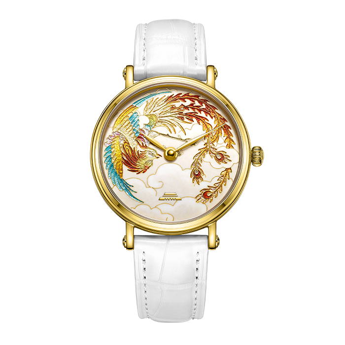Beijing Enamel Dragon and Phoenix Watch 40mm