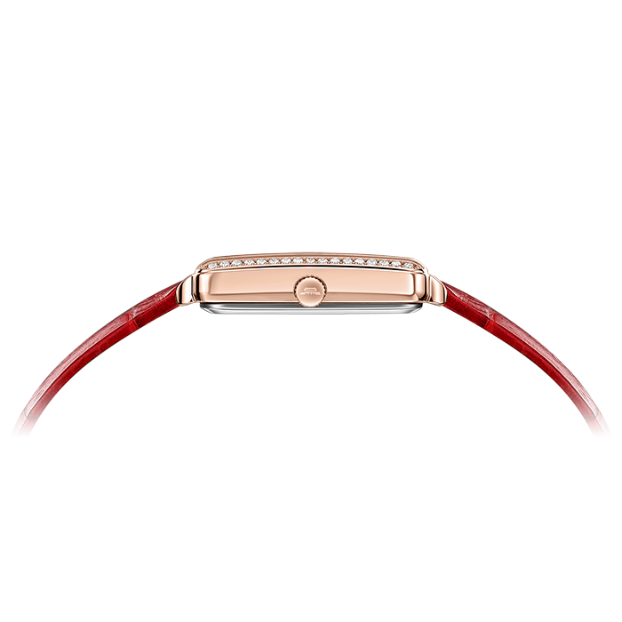 Beijing Chinese Courtyard Pattern Rectangular Quartz Watch