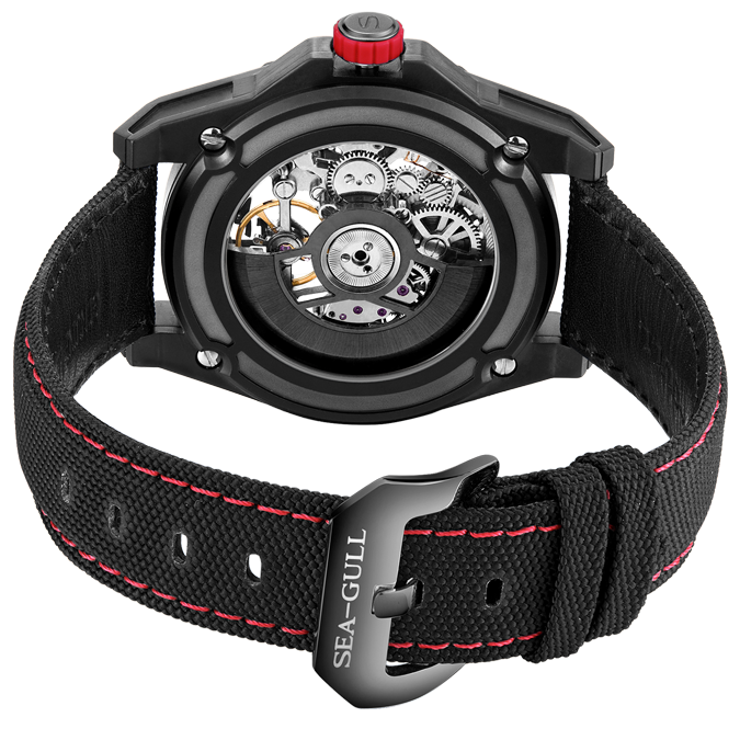 Seagull Watch | Trendy Edgy Skeleton Polygonal Automatic Watch 43mm