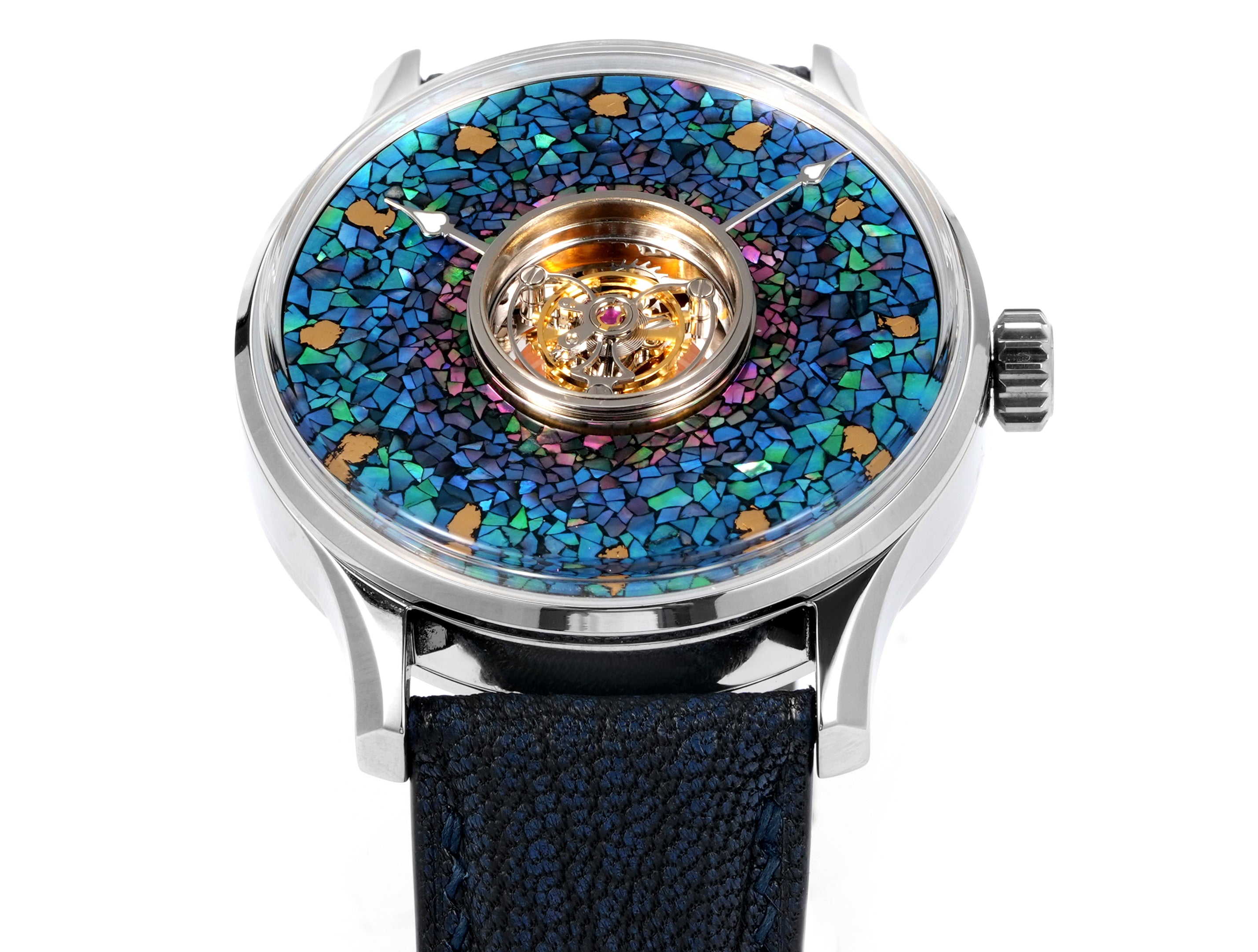 HUASUO Lacquer Whisper Central Tourbillon Titanium Watch