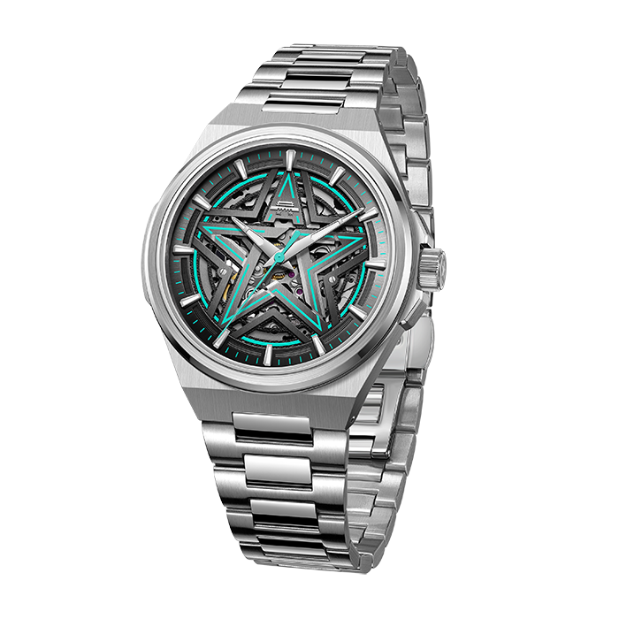Beijing Five-Star Skeleton Mechanical Watch 42mm