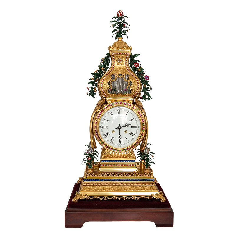 Gilt-Bronze Gourd Clock with Waterworks
