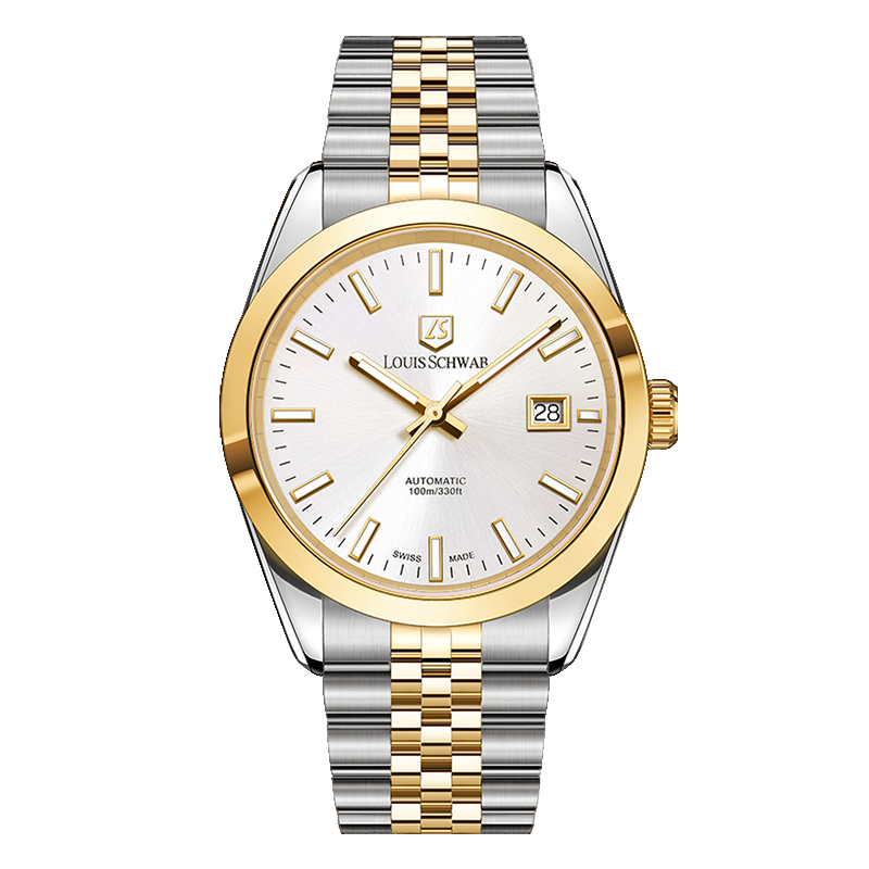 LEVTOI Series|Snowflake White Two-Tone Gold
