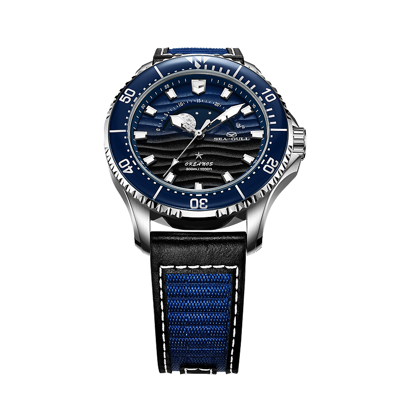 Seagull Okeanos Moon Phase Dive 300M Watch