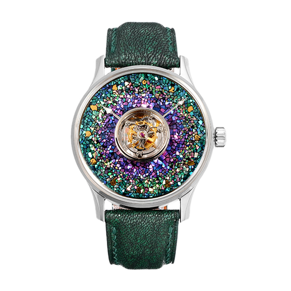 HUASUO Lacquer Whisper Central Tourbillon Titanium Watch