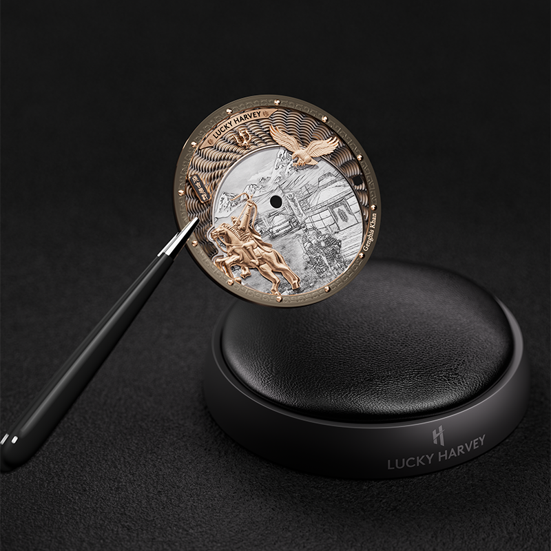 Lucky Harvey Dynasty Series Titanium Chiming Genghis Khan Automatic Watch [Limited Edition]