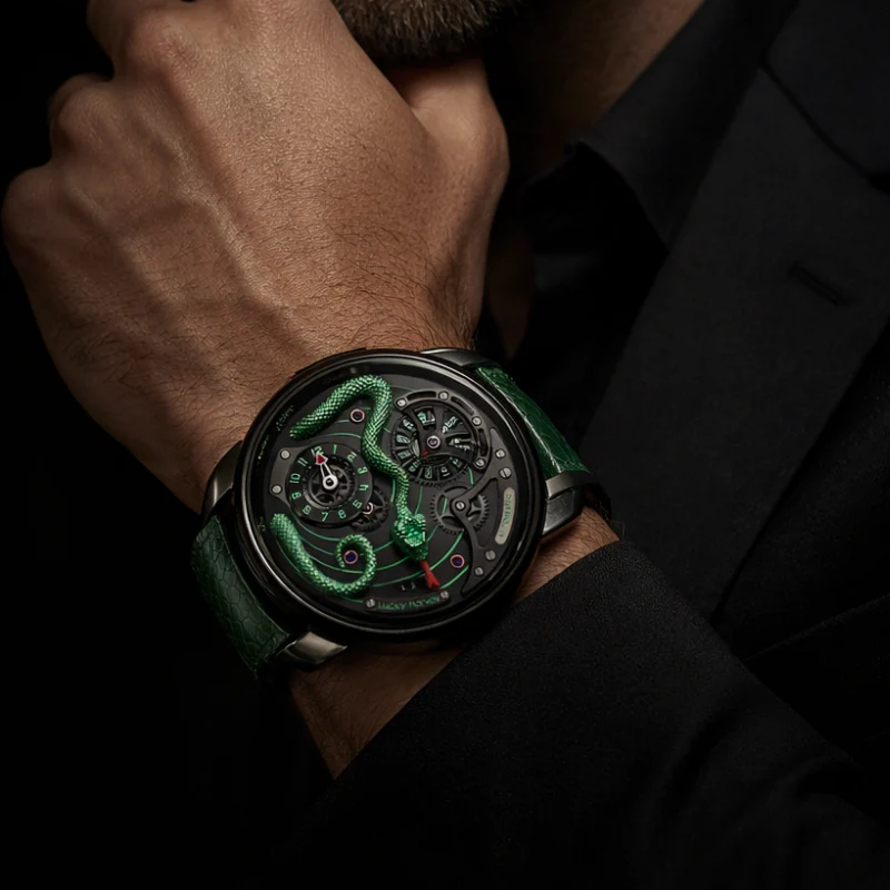 Horology Planet-lucky-harvey-craftsmanship-series-snake-watch