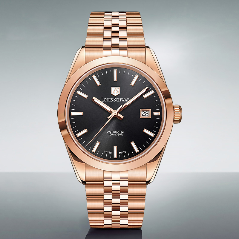 LEVTOI Series｜Ink Black Rose-Gold Tone