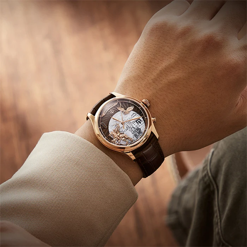 Lucky Harvey Dynasty Series Titanium Chiming Genghis Khan Automatic Watch [Limited Edition]