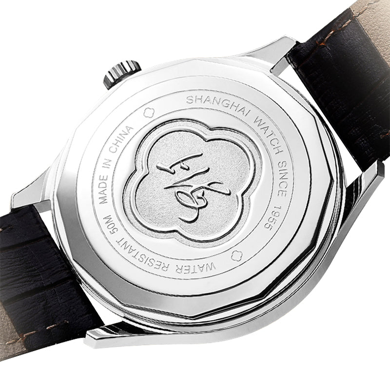 Shanghai Pioneer 39mm Watch - Bracelet & Dark Dial