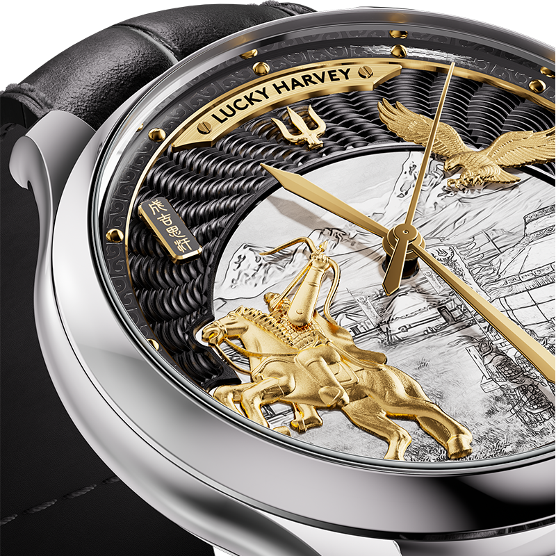 Lucky Harvey Dynasty Series Titanium Chiming Genghis Khan Automatic Watch [Limited Edition]