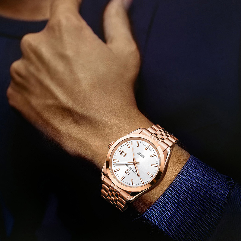 LEVTOI Series｜Snowflake White Rose-Gold Tone
