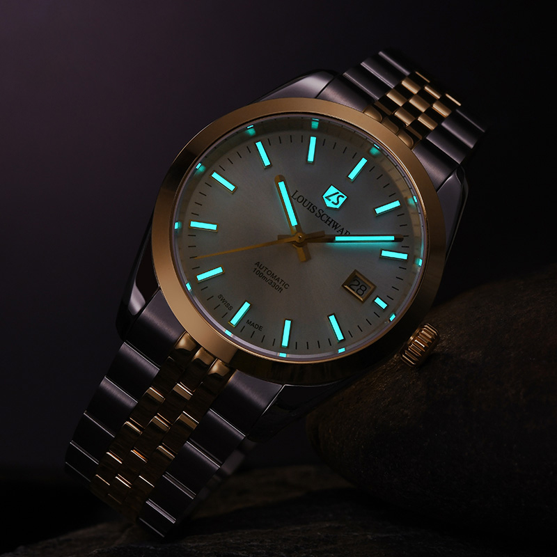 LEVTOI Series｜Snowflake White Two-Tone Gold