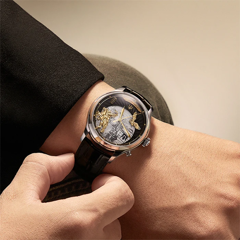 Lucky Harvey Dynasty Series Titanium Chiming Genghis Khan Automatic Watch [Limited Edition]